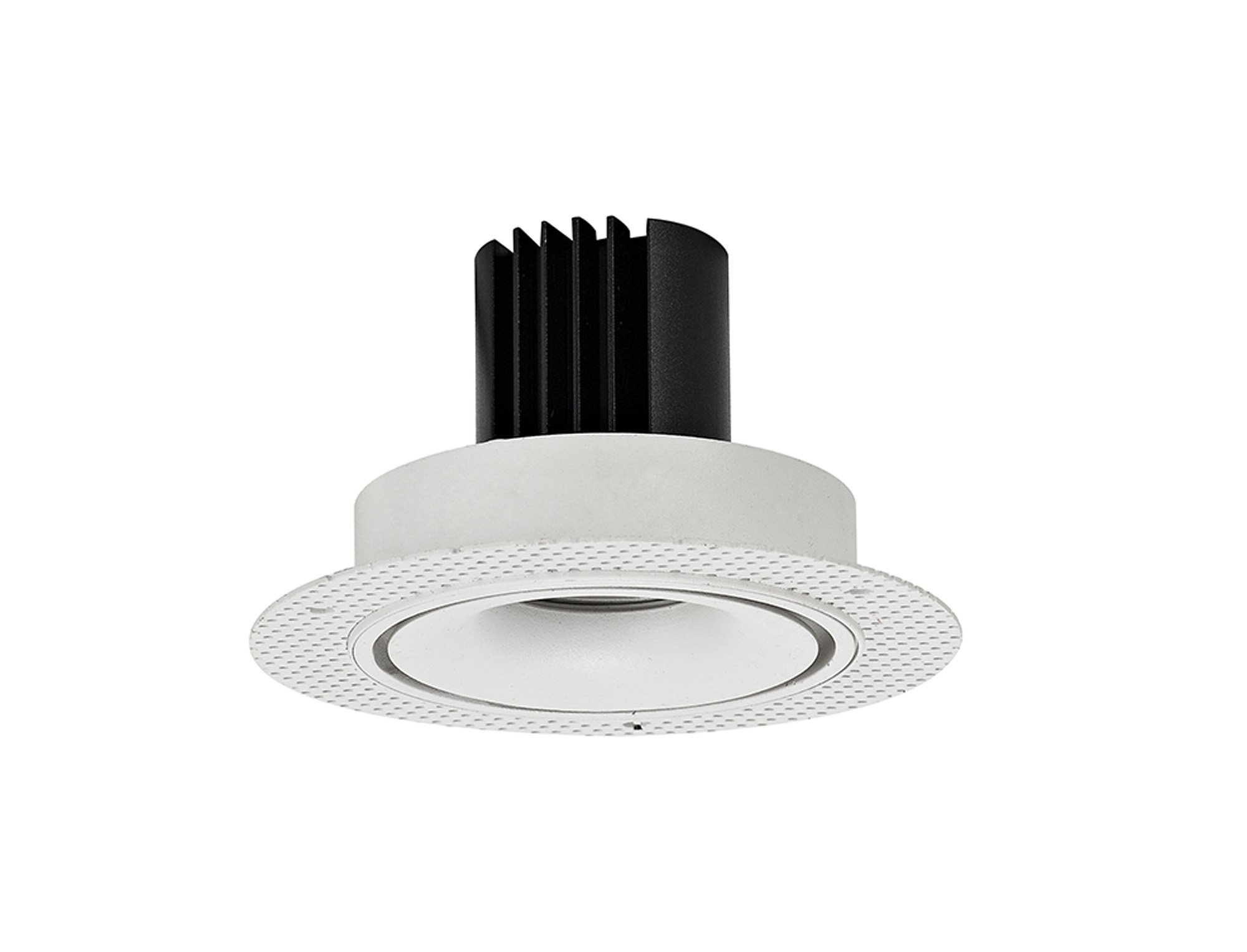 DM202066  Bolor T 9 Tridonic Powered 9W 2700K 770lm 24° CRI>90 LED Engine White/White Trimless Fixed Recessed Spotlight, IP20